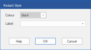 dialog - redact style