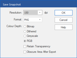 dialog - save snapshot