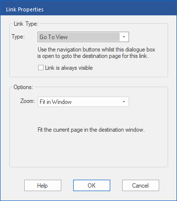 dialog - link - goto